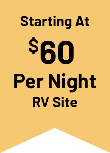 RV Sites starting at $60 per night