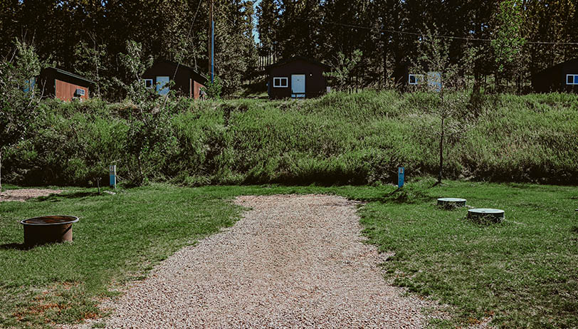 RV parking in the Black Hills at Firehouse Campground