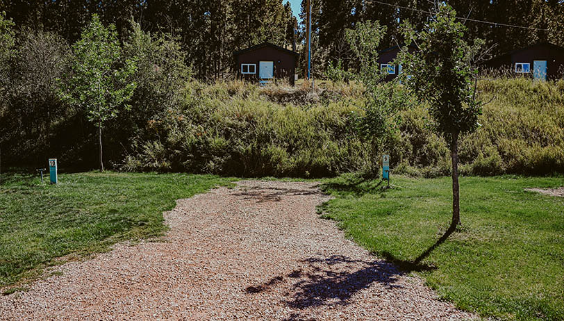 RV parking at Firehouse Campground in the Black Hills SD